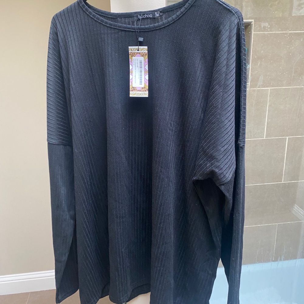 Boohoo Ribbed long sleeve